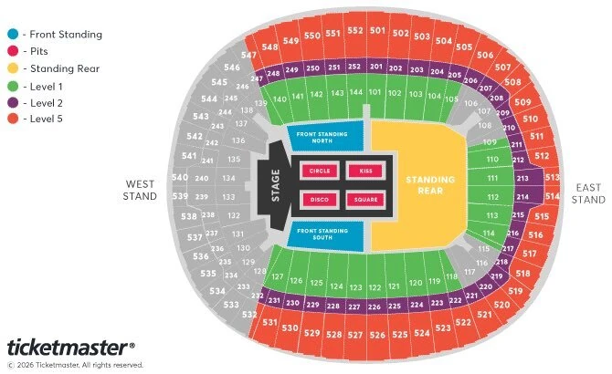 Seating plan for Harry Styles &lsquo;Together Together&rsquo; shows at Wembley Stadium 