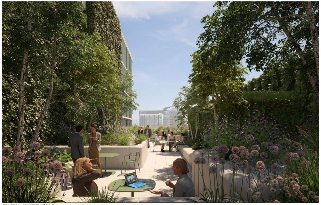 Render of plans for One Silk Street 