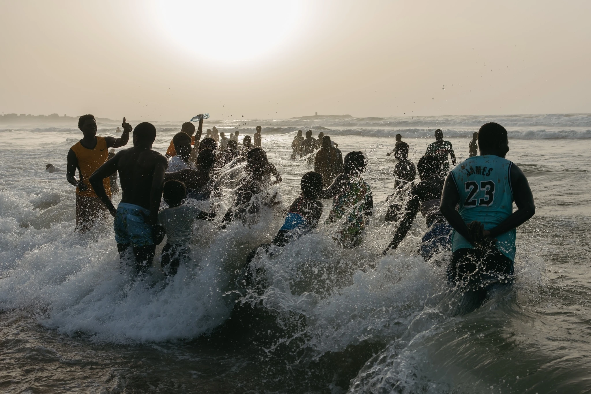 The community takes to the ocean in Yoff
