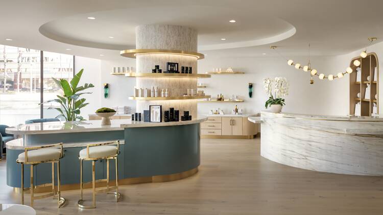 The retail shop at Fairmont Breakers Spa.