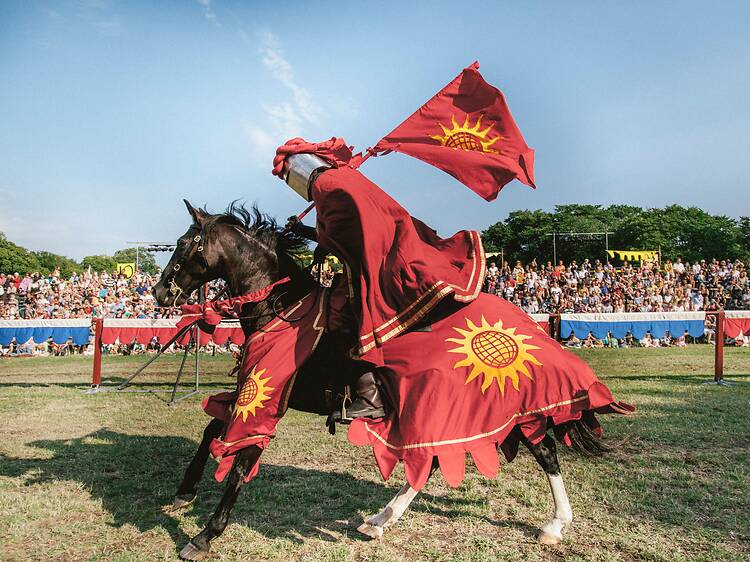 Watch jousting at Strandgärdet in Visby Watch jousting at Strandgärdet in Visby