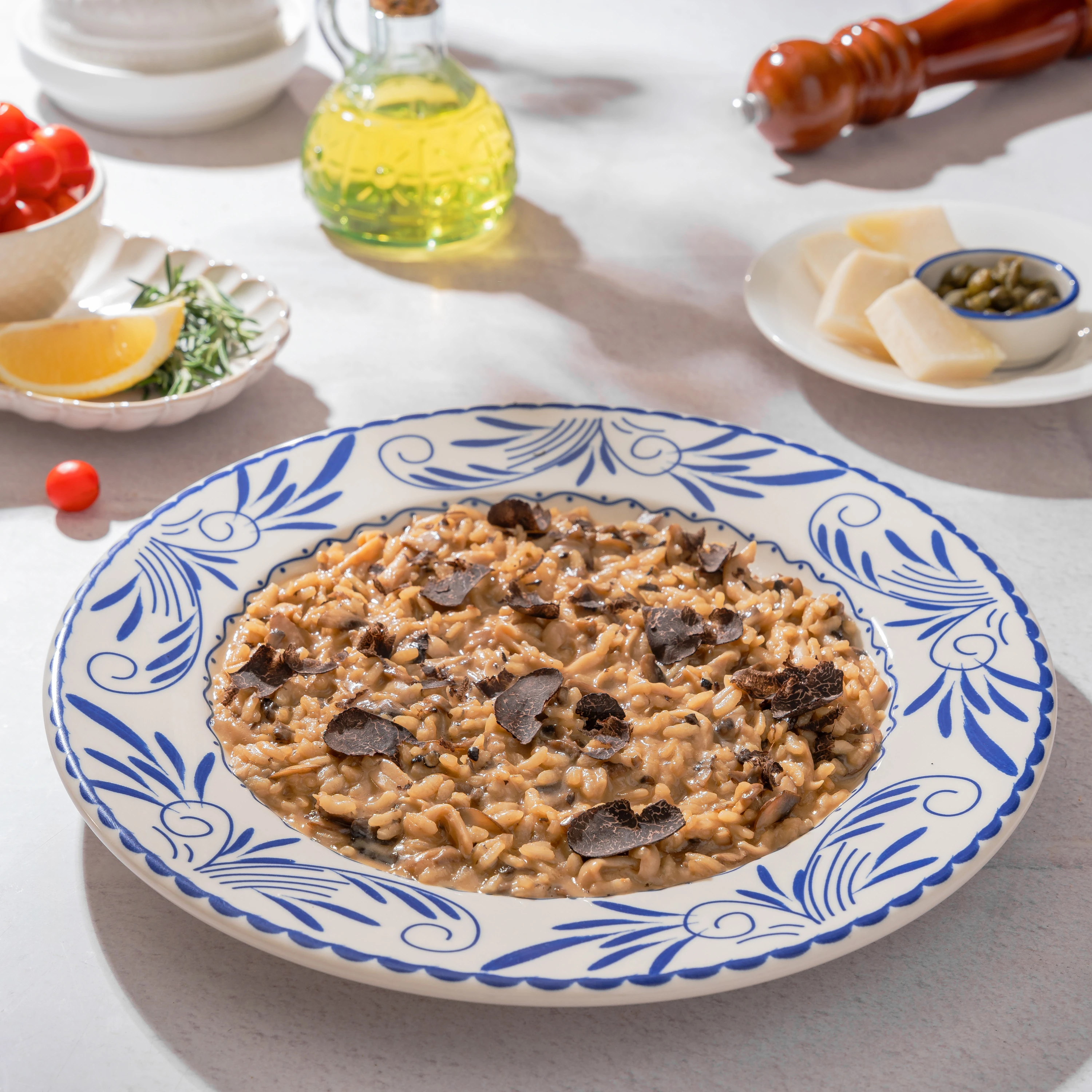 The risotto funghi, part of CinCin's seasonal menu