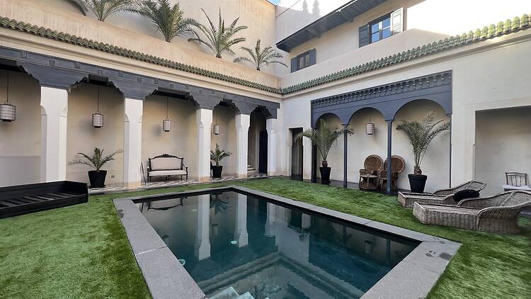 The pool at Riad Tarabel Marrakech
