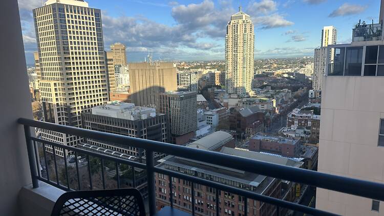 Oaks Sydney Castlereagh Suites balcony