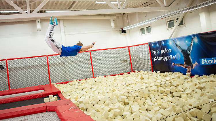 Temppuile Kauppi Sports Centerissä Temppuile Kauppi Sports Centerissä