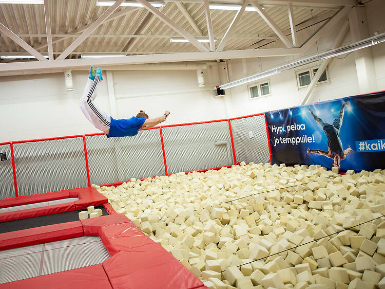 Temppuile Kauppi Sports Centerissä Temppuile Kauppi Sports Centerissä
