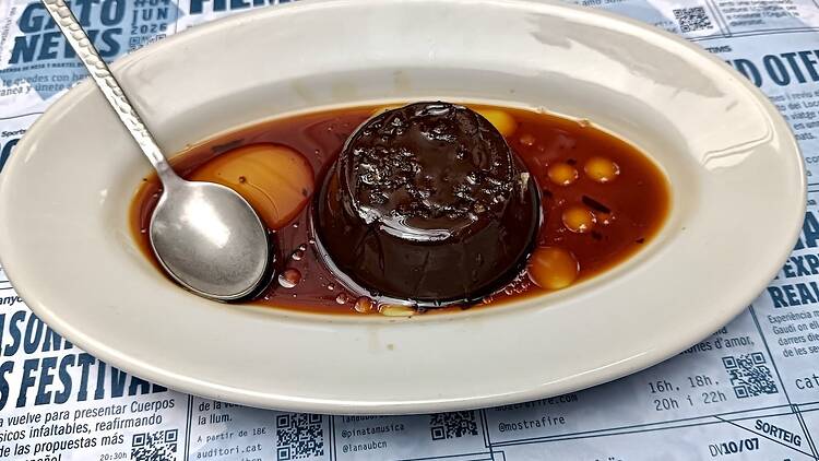 Bitxo, flam de xocolata picant 