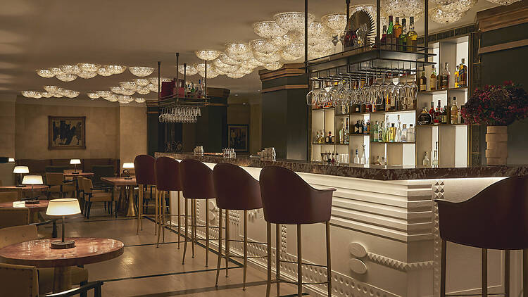 The Carlton Bar at The Carlton hotel in Milan, Italy