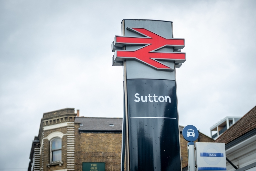 Sutton train station, London