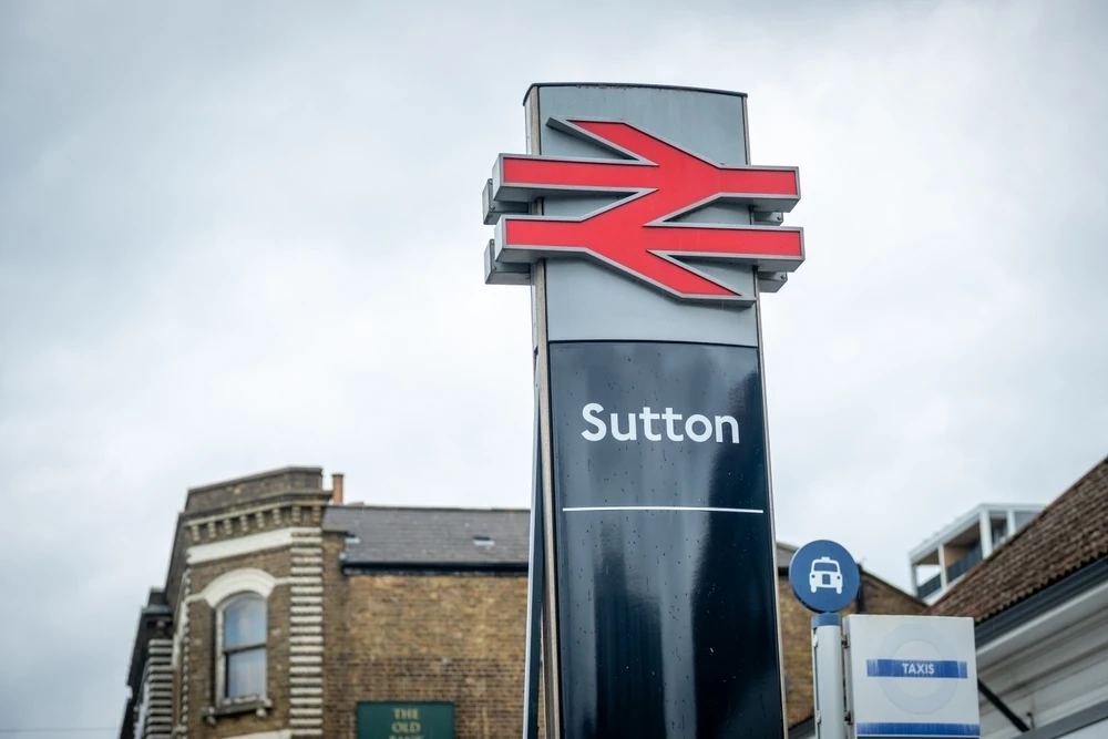 Sutton train station, London