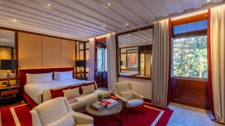 Bedroom at the Portrait Milano in Milan, Italy