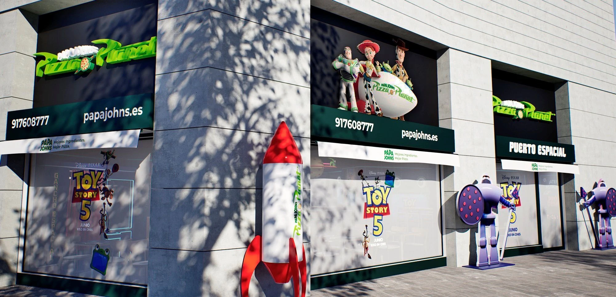 Papa Johns Pizza Planet
