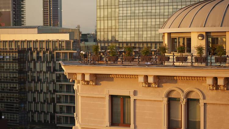 Club 10 Terrace at Hotel Principe di Savoia in Milan, Italy