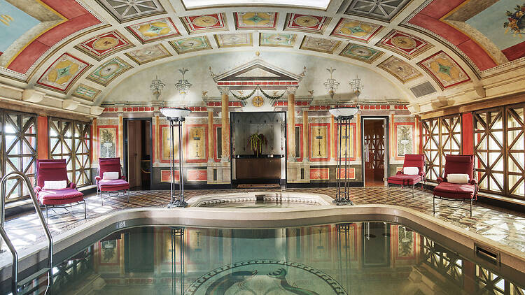 Private suite pool at Hotel Principe di Savoia in Milan, Italy
