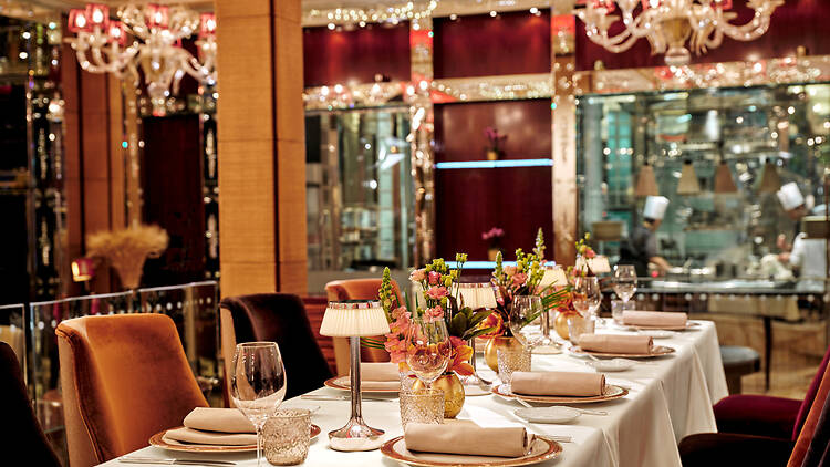Acanto restaurant at Hotel Principe di Savoia in Milan, Italy