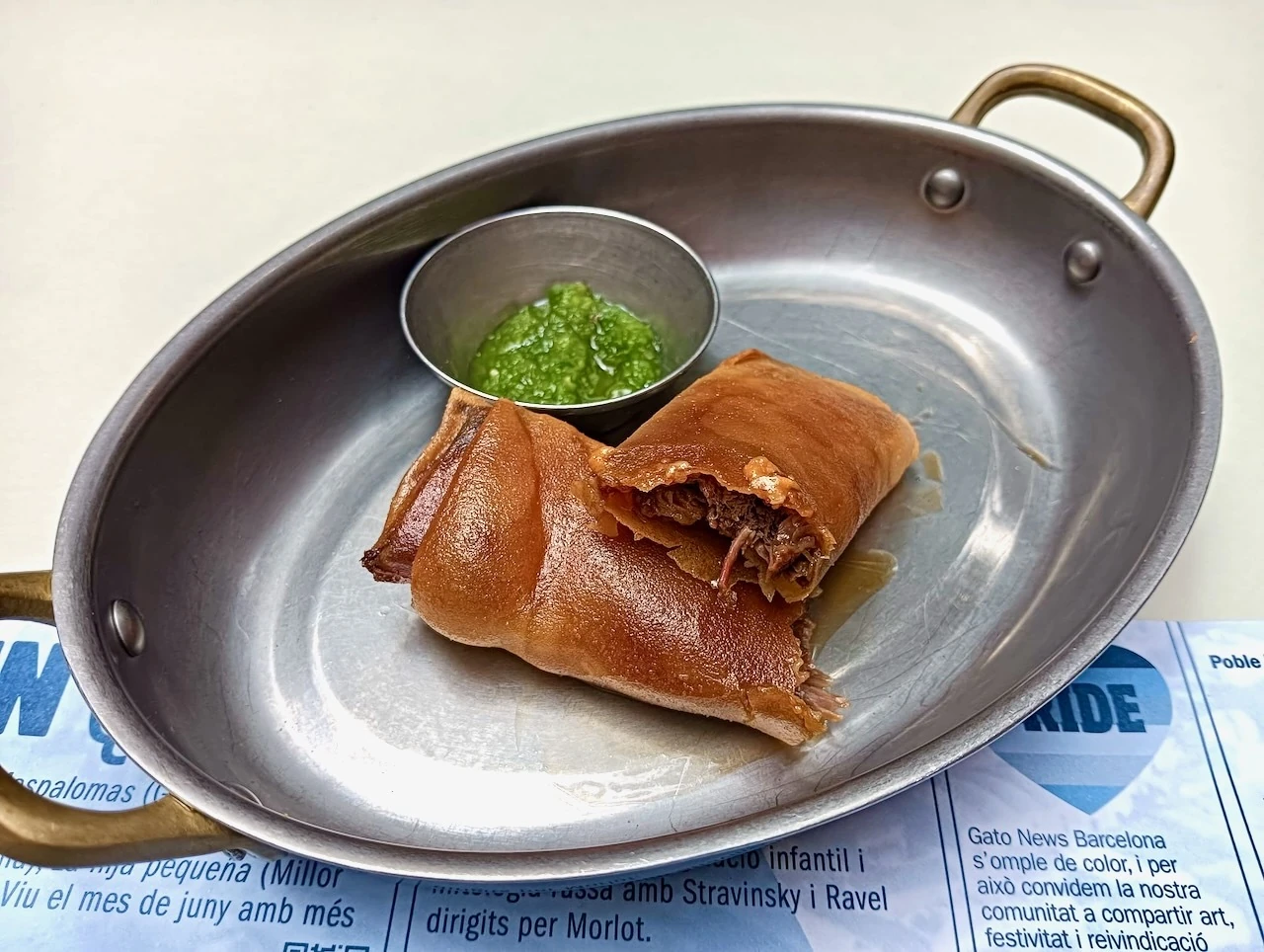 Bitxo, Barcelona, rollitos de capipota 