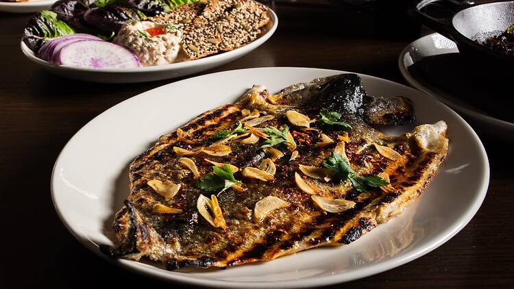 Grilled trout.