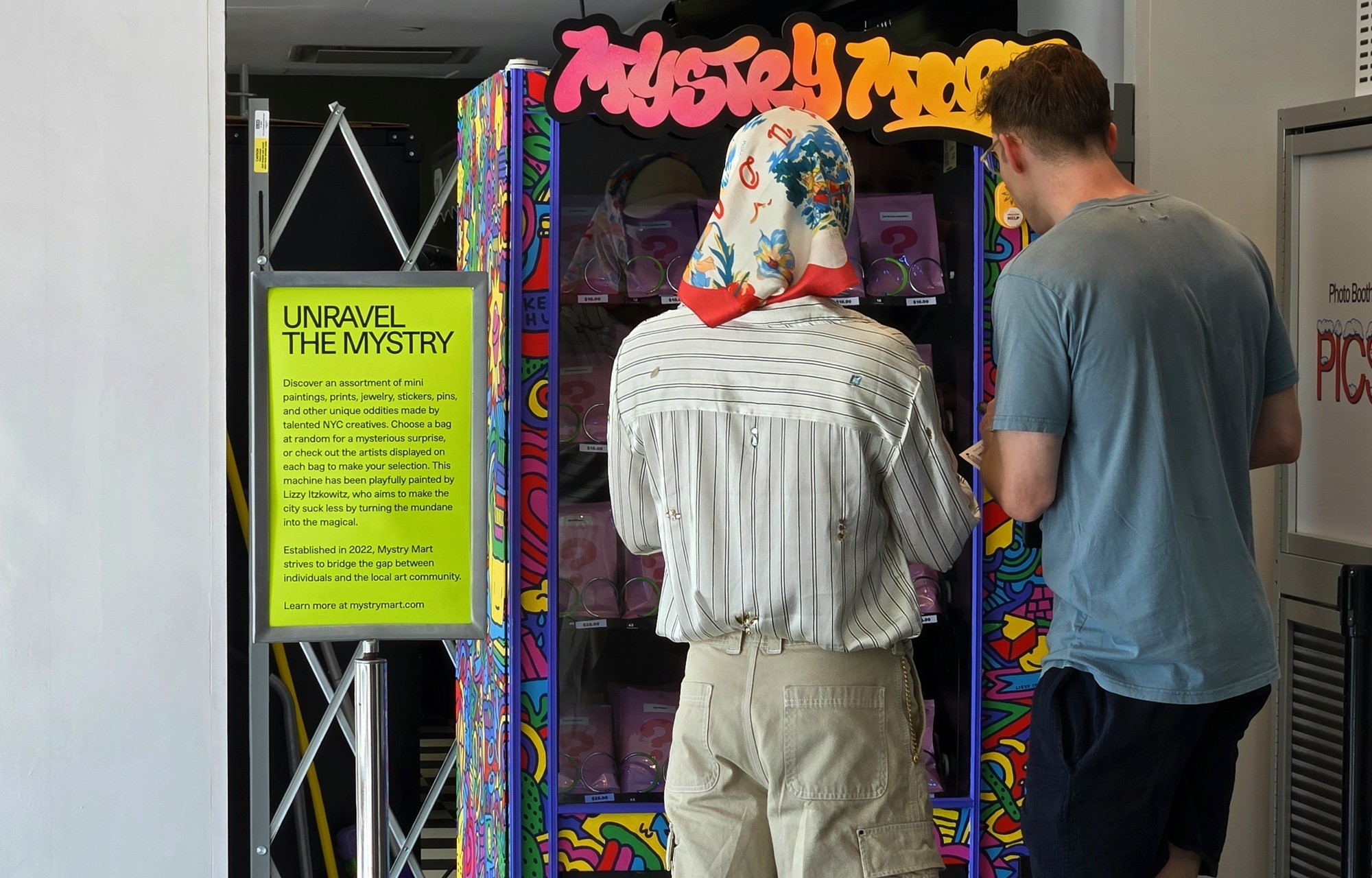 There is a Mystery Vending Machine in Coney Island Dispensing Original Works from Brooklyn Artists in NYC