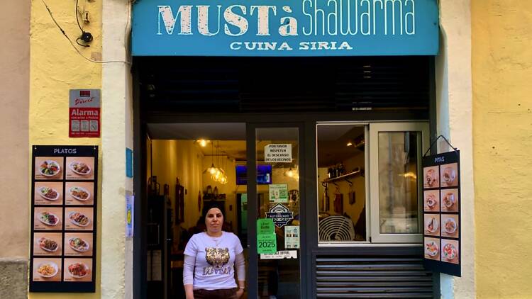 Nesrin Fahham, co-propietaria de Mustà Sawarma, Barcelona Nesrin Fahham, co-propietària de Mustà Sawarma, Barcelona