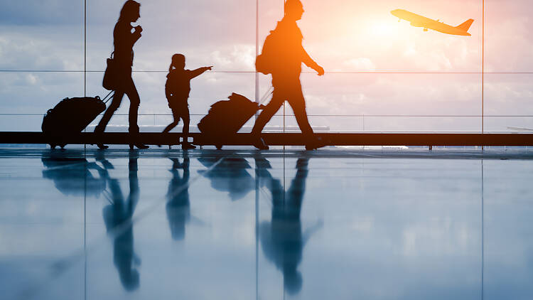 People traveling in airport People traveling in airport