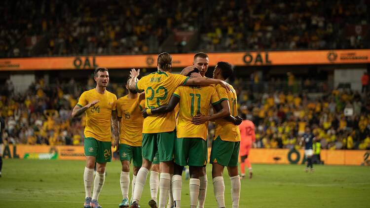 Subway Socceroos v Lebanon Socceroos v Lebanon at CommBank Stadium, 2023