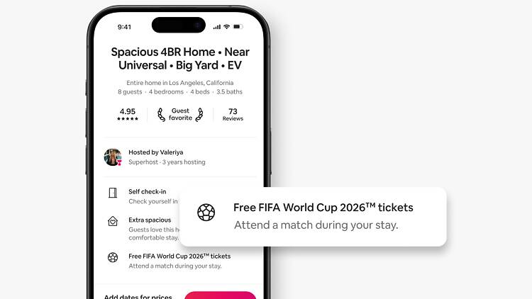 Airbnb listing with World Cup tickets Airbnb listing with World Cup tickets