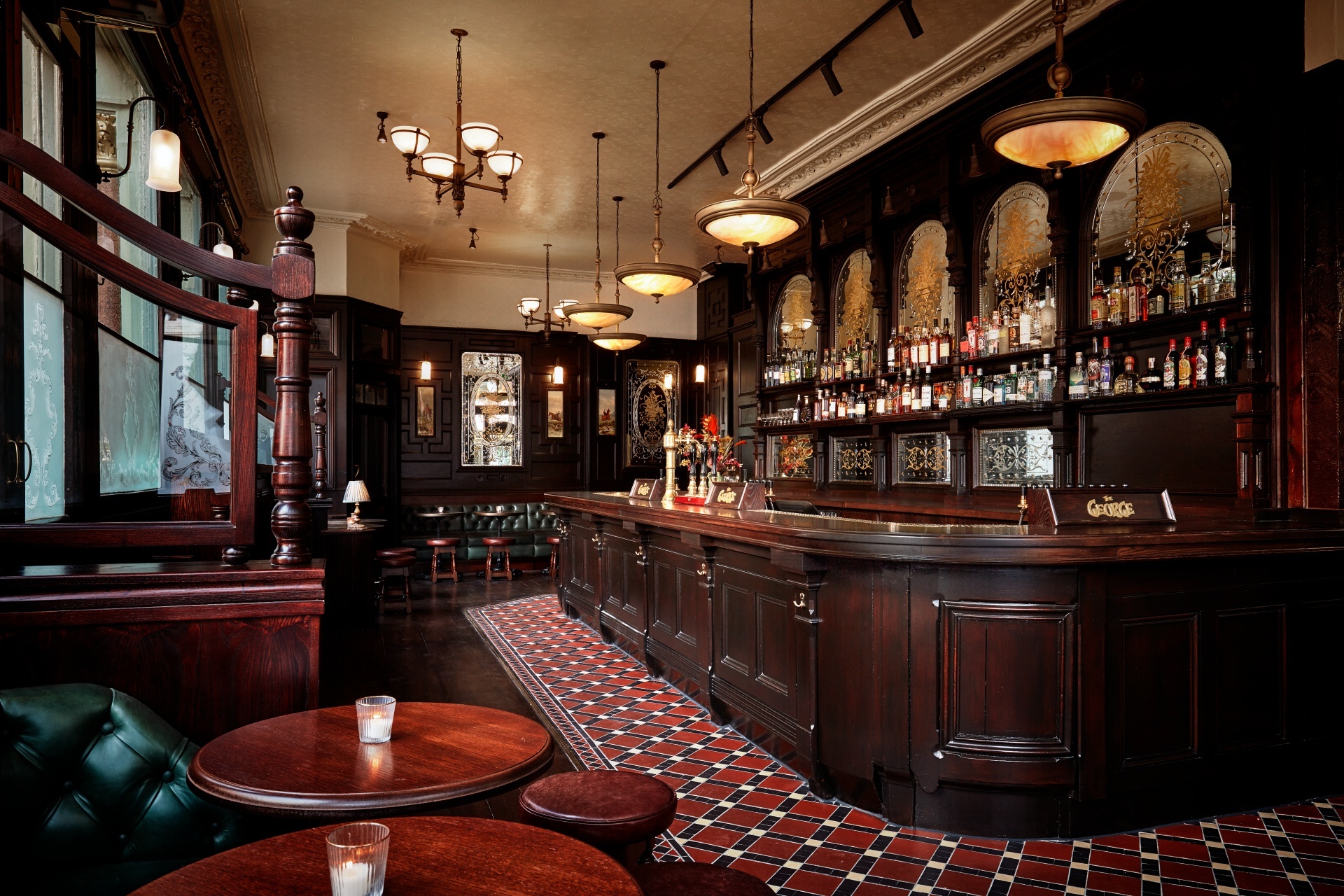 Interior of The George, Fitzrovia