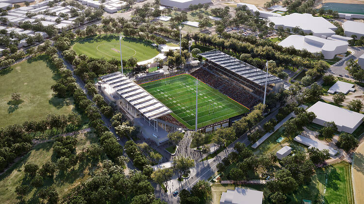 Penrith stadium render Penrith stadium render