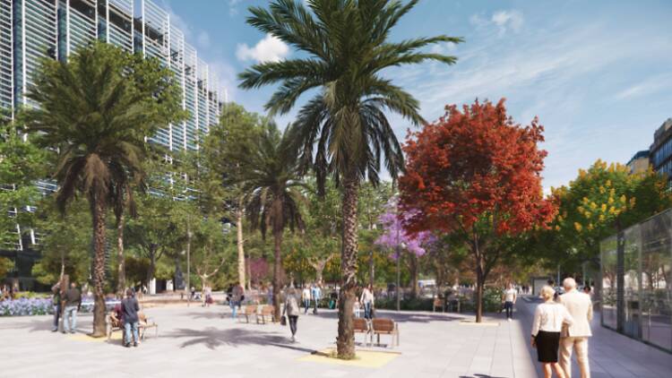 Imatge virtual de la nova plaça Imatge virtual de la nova plaça