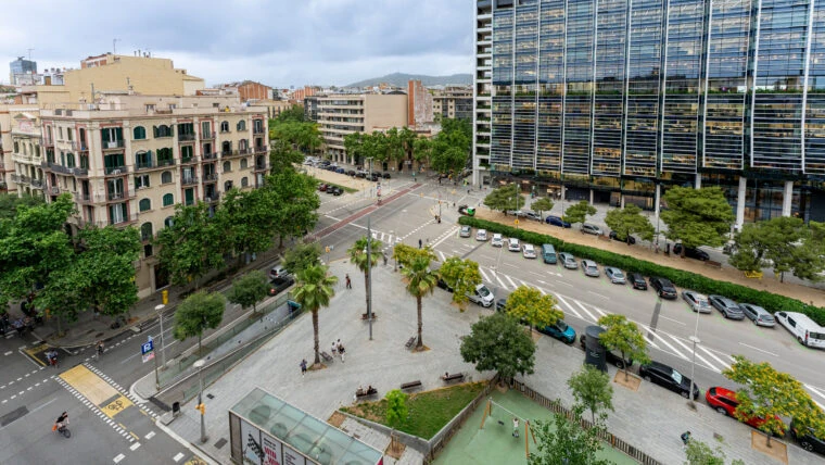 Avenida Roma antes de las obras