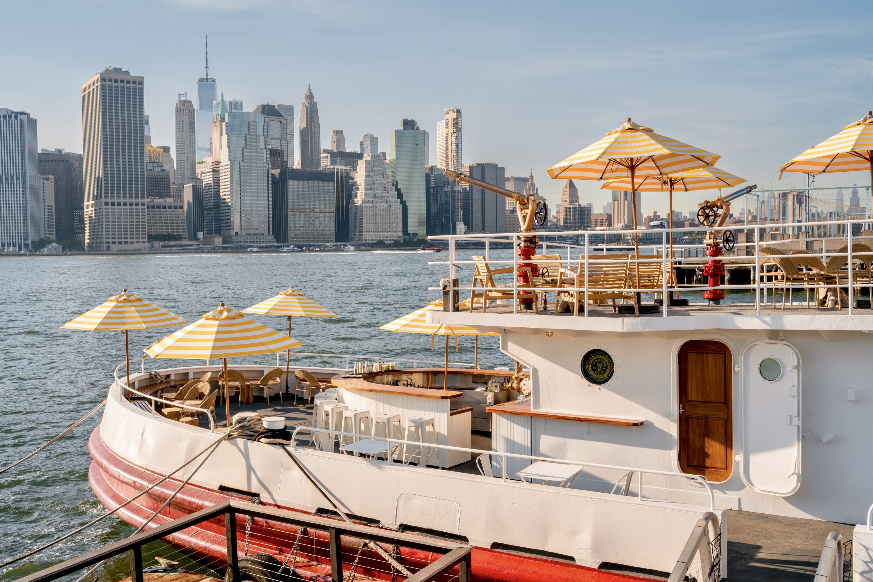 There's a new floating bar atop a decommissioned FDNY fireboat that you absolutely have to go to