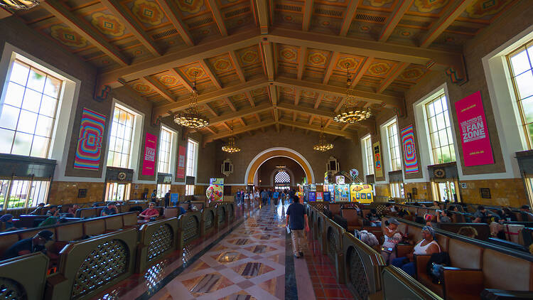 Union Station in L.A. during the FIFA World Cup Union Station in L.A. during the FIFA World Cup