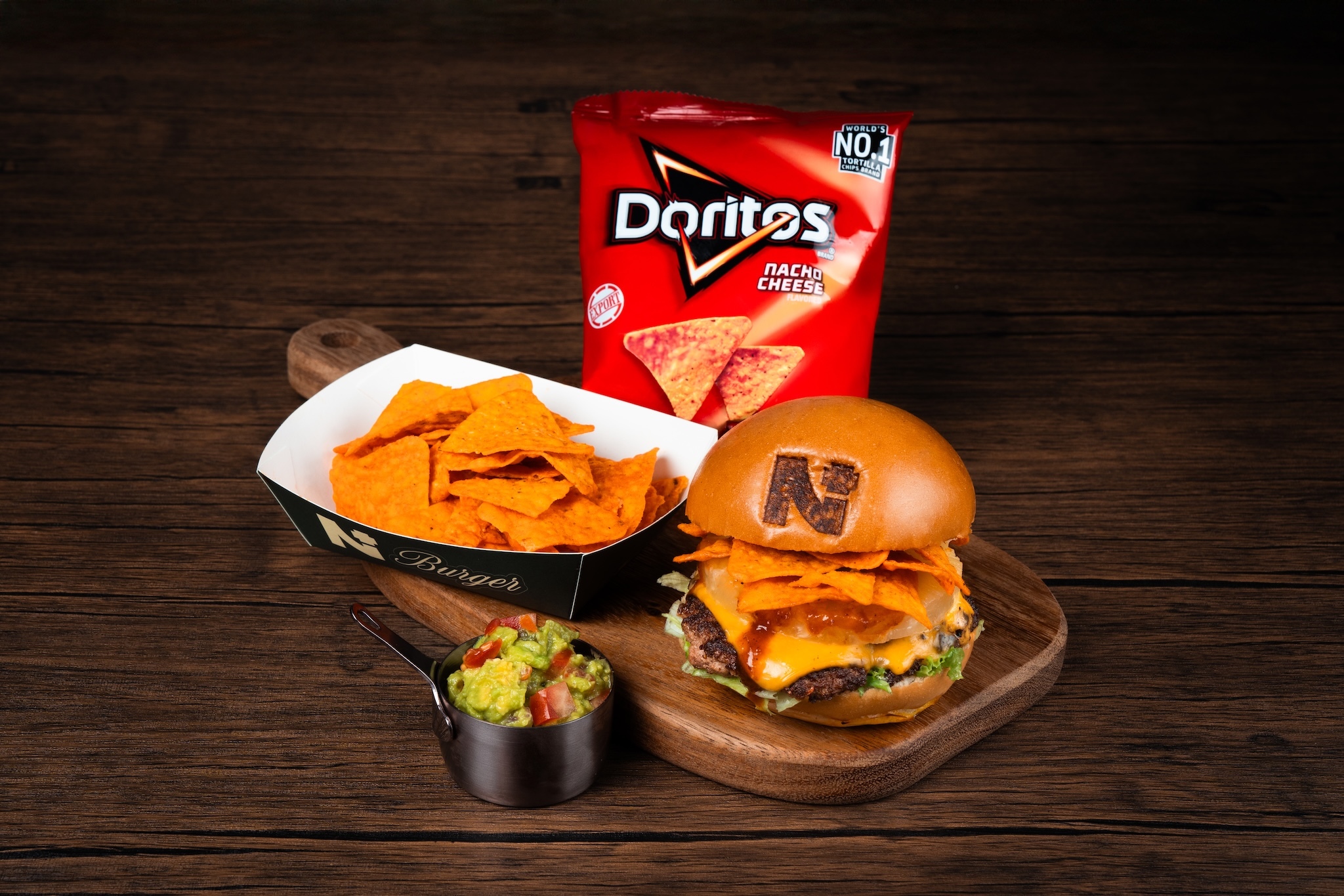 N+ Burger teams up with Doritos for a new summer-limited Angus burger