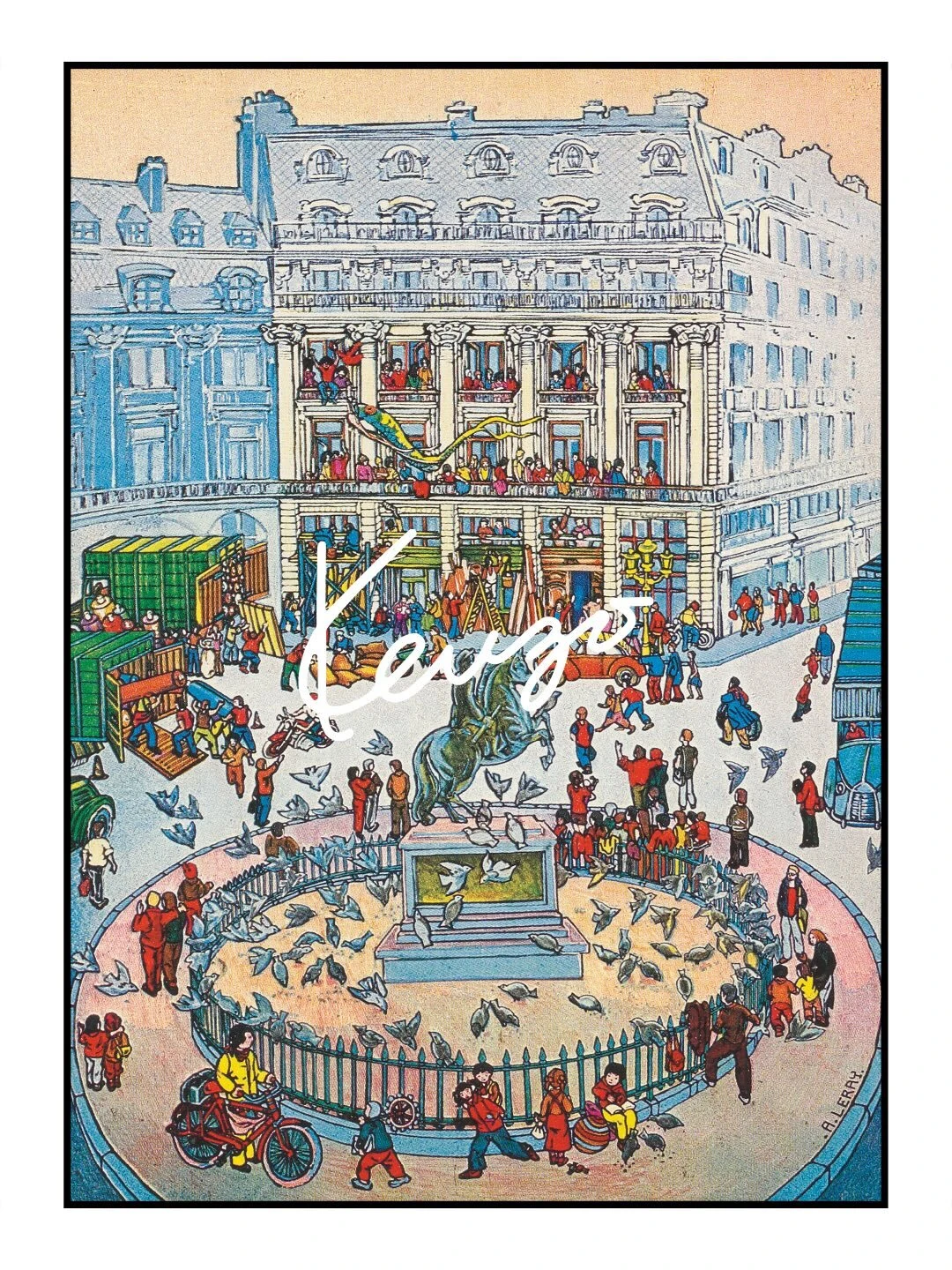 Kenzo va transformer la place des Victoires en village festif avec fleuriste sign&eacute; Debeaulieu, caf&eacute; We Are Ona et market japonais ouvert &agrave; tous