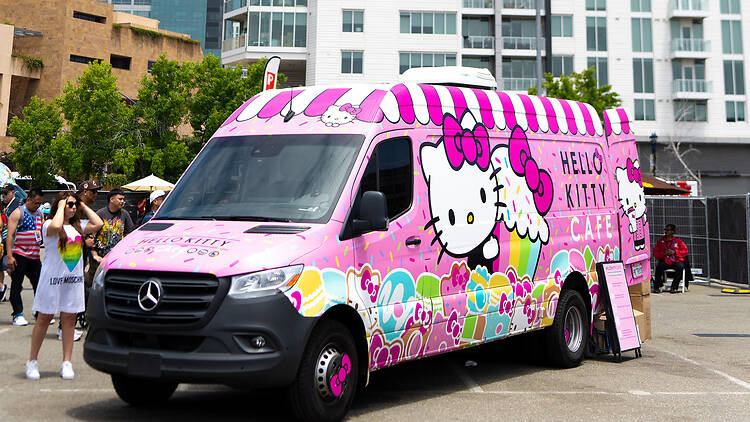 The Hello Kitty cafe truck. The Hello Kitty cafe truck.