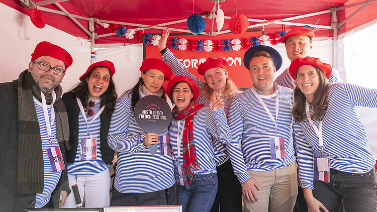 Volunteers at the Bastille Day French Festival 