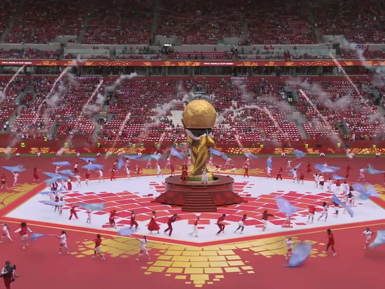 2026世界盃開幕禮精華:加拿大開幕禮大力神盃裝置漏氣尷尬「甩轆」 2026世界盃開幕禮精華:加拿大開幕禮大力神盃裝置漏氣尷尬「甩轆」