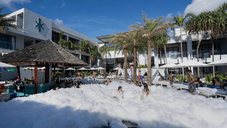 Dive into foam-filled action at KUDO Beach Club Dive into foam-filled action at KUDO Beach Club