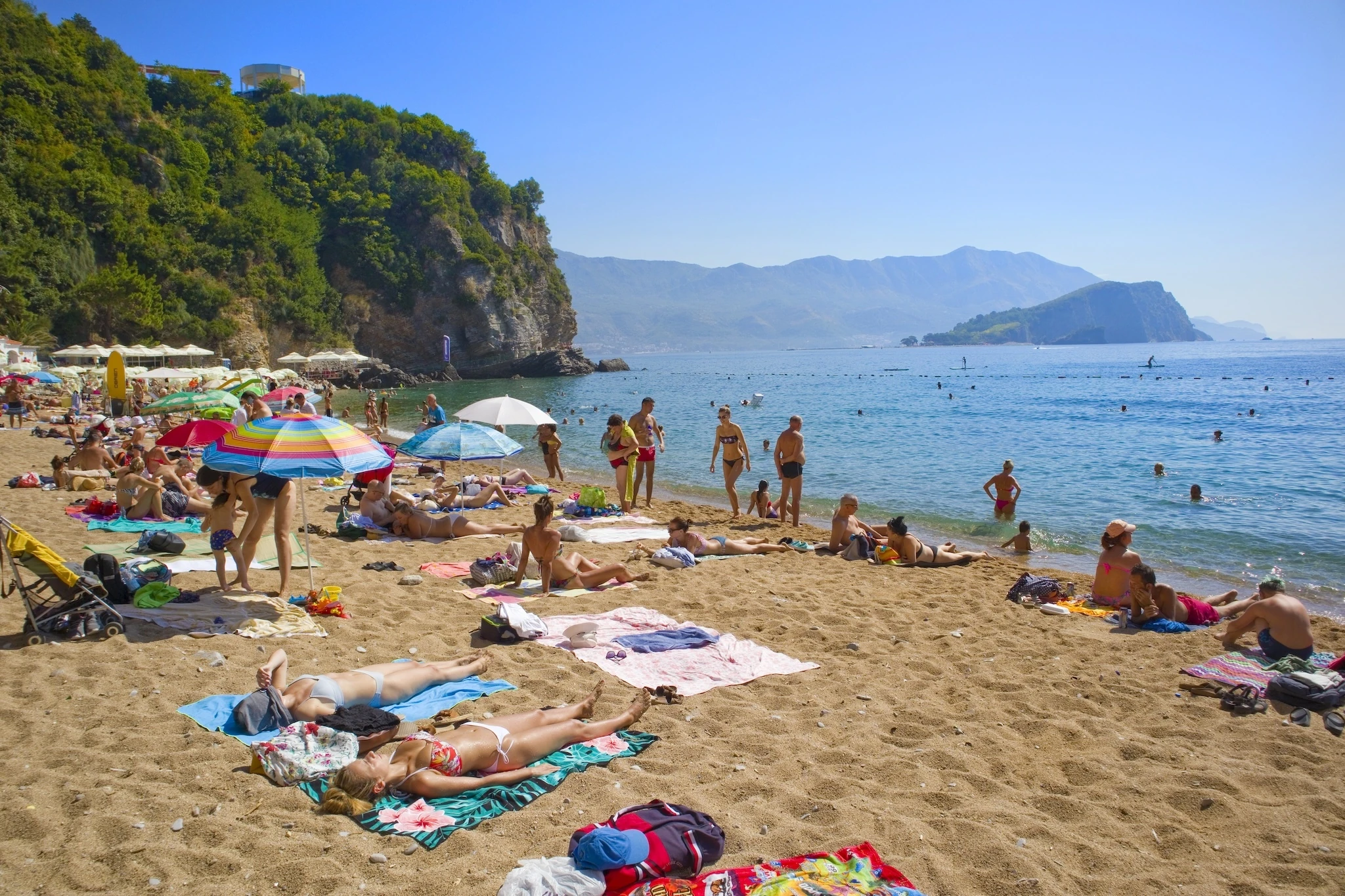 Mogren Beach in Budva