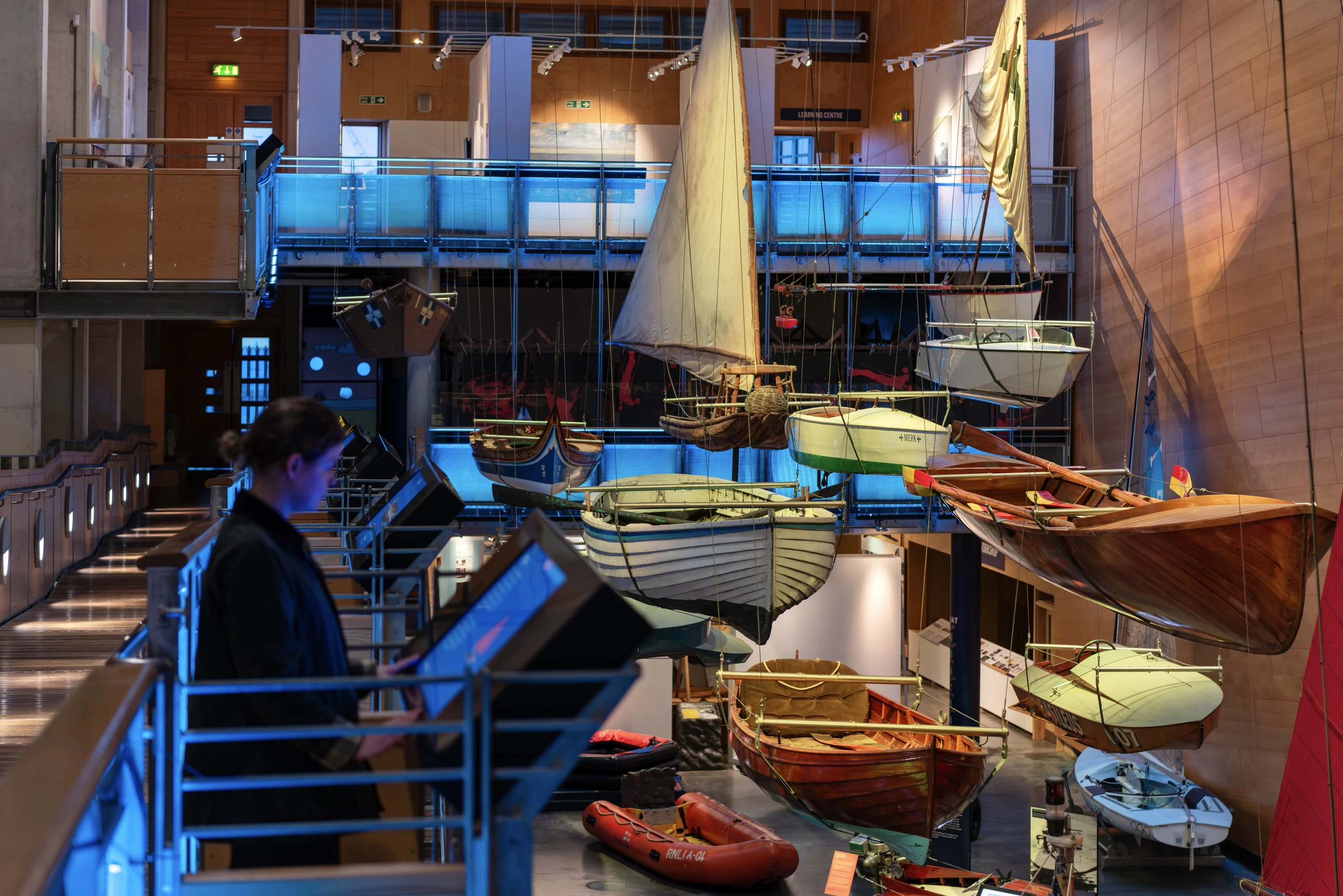 Boat Hall at National Maritime Museum Cornwall