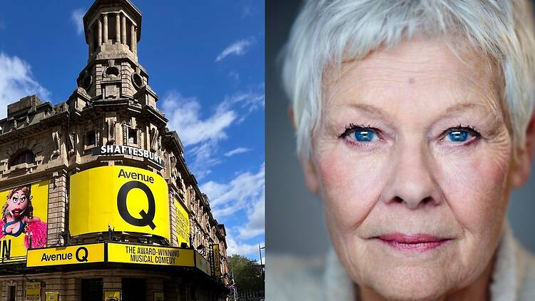 The Shaftesbury Theatre and Judi Dench The Shaftesbury Theatre and Judi Dench