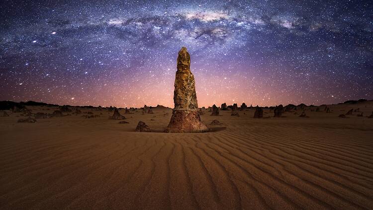 The Pinnacles, Nambung National Park Pinnacle at night