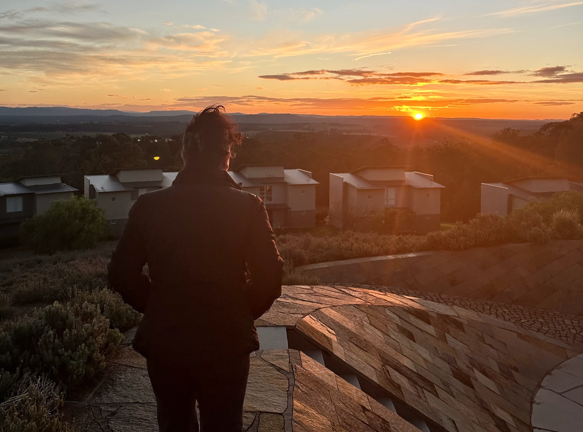 Views of the sunrise from Meditation Hill