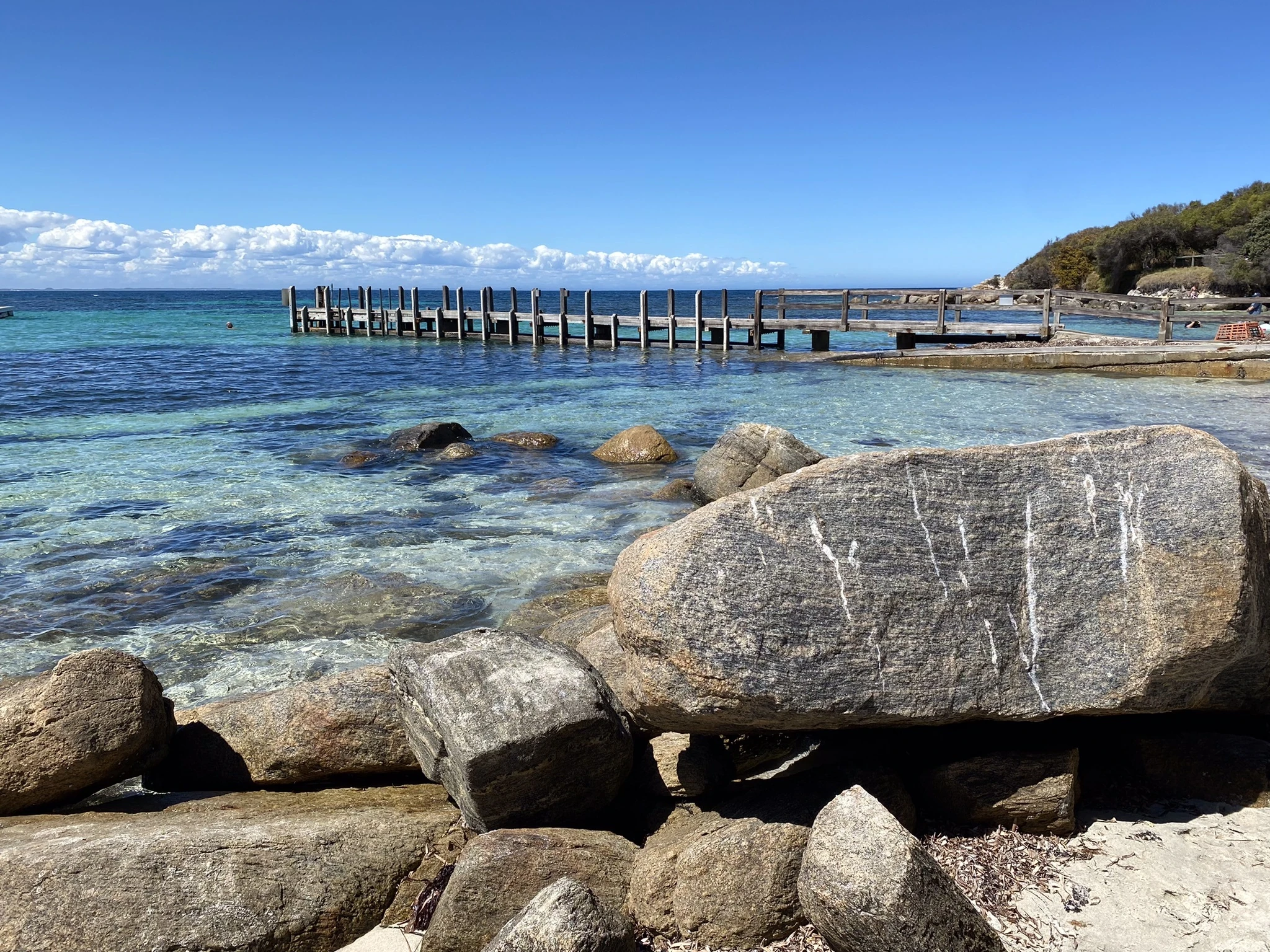 The beach outside Seagrass Retreat