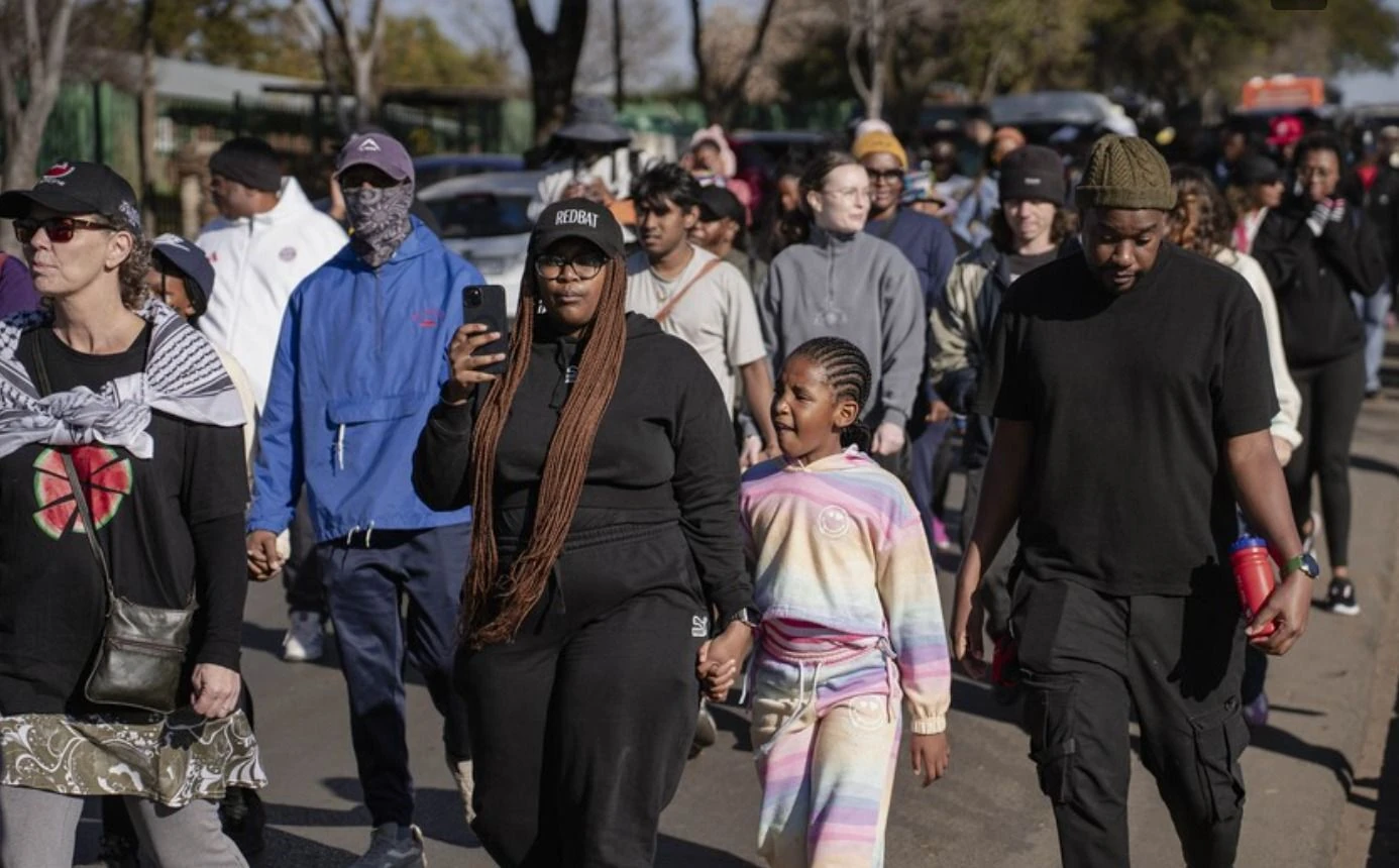 A commemorative walk tracing the route of the original student march from Morris Isaacson High School formed part of the 50th anniversary commemorations.