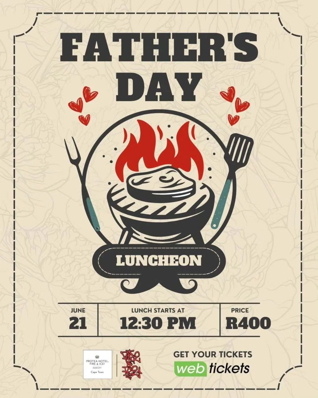 Protea Hotel Fire & Ice! Cape Town Father's Day menu