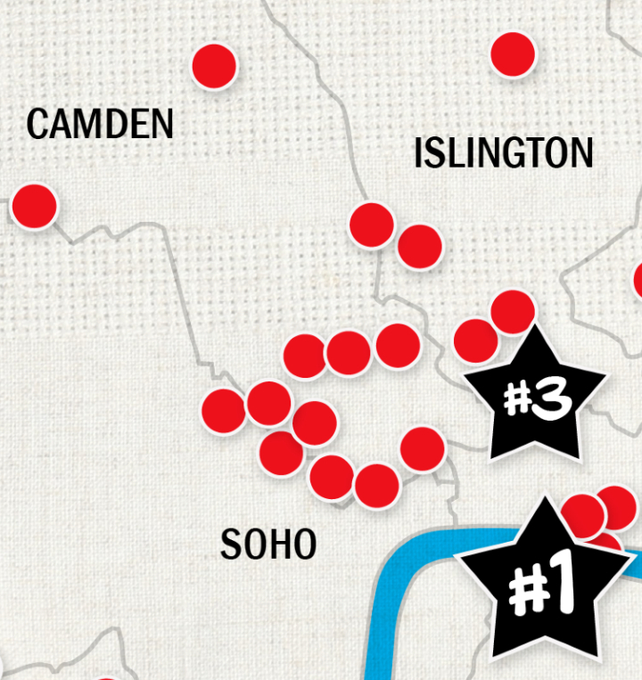 Mapped: The best restaurants in London in 2026