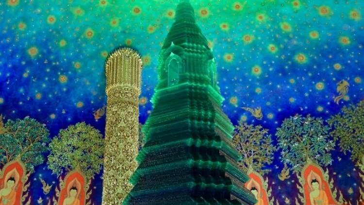 Climb into Wat Paknam’s giant glass stupa Climb into Wat Paknam’s giant glass stupa