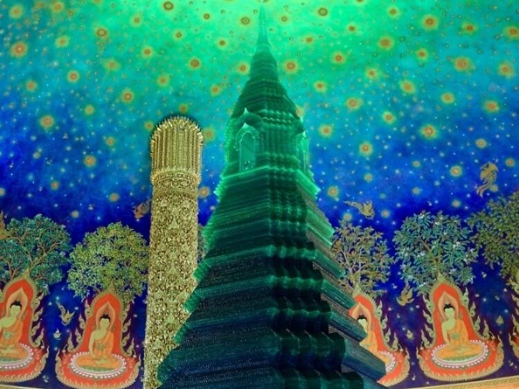 Climb into Wat Paknam’s giant glass stupa Climb into Wat Paknam’s giant glass stupa