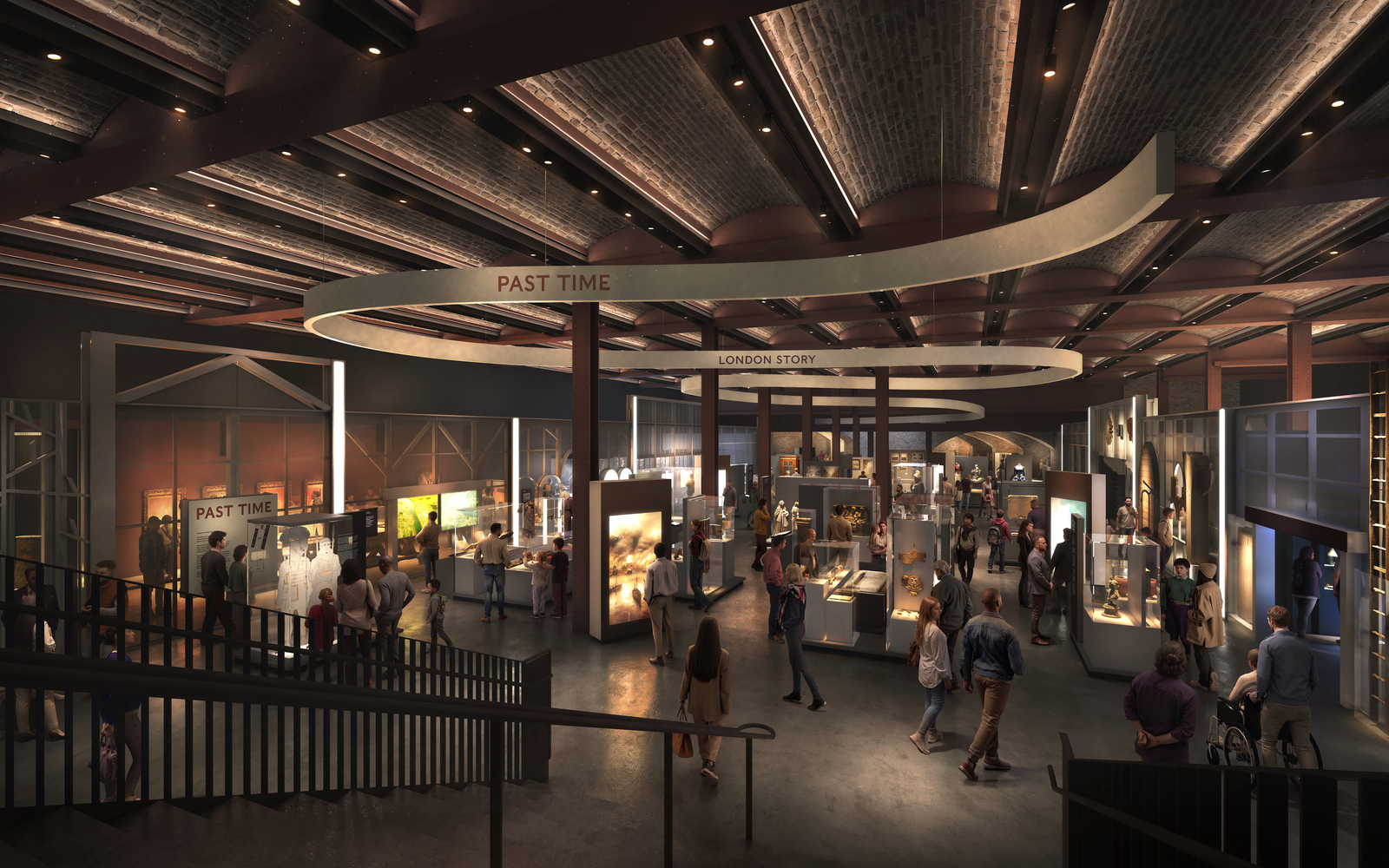 Render of Past Time in the London Museum